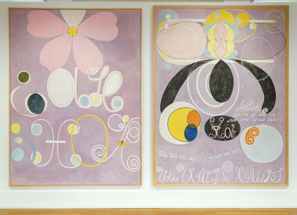 Hilma af Klint - De Tien Grootste, Groep IV nr5 Volwassenheid & nr6 Volwassenheid - Tempera op papier bevestigd op doek, 1907