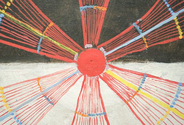 Hilma af Klint - De Zwaan, serie SUW, UW, groep IX, Deel I, nr 1, 8 & 10 - Olieverf op doek, 1914-1915 (detail)