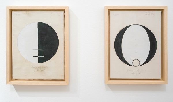 Hilma af Klint - Serie II - nr 3a, Het standpunt van Boedga over het wereldse leven, 3 januari 1920 & 3b de standpunten van het judaisme en het heidendom, 4 januari 1920 - Olieverf en potlood op doek, 1920