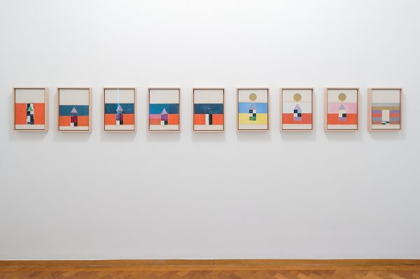 Hilma af Klint - Serie V - Nr 2b, 31 januari 1920 & Nr 3a-3d, 1 februari 1920 & Nr 4, 2 februari 1920 & Nr 5 en Nr 6, 3 februari 1920 & Nr 7, 4 februari 1920 - Olieverf en potlood op doek, 1920