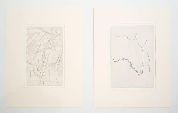 Piet Mondriaan - Boom (schetsboek III, folio 15) & Takken (schetsboek IV, folio 7) - Potlood op papier, 1912