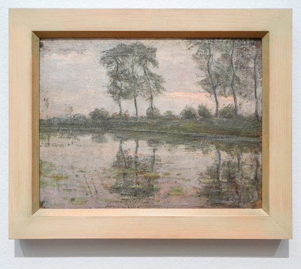 Piet Mondriaan - Het Gein, bomen aan het water - Olieverf op doek op paneel, circa 1905