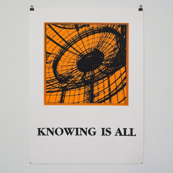 Onbekende maker - Knowing is Everything - Zeefdruk, jaren '80