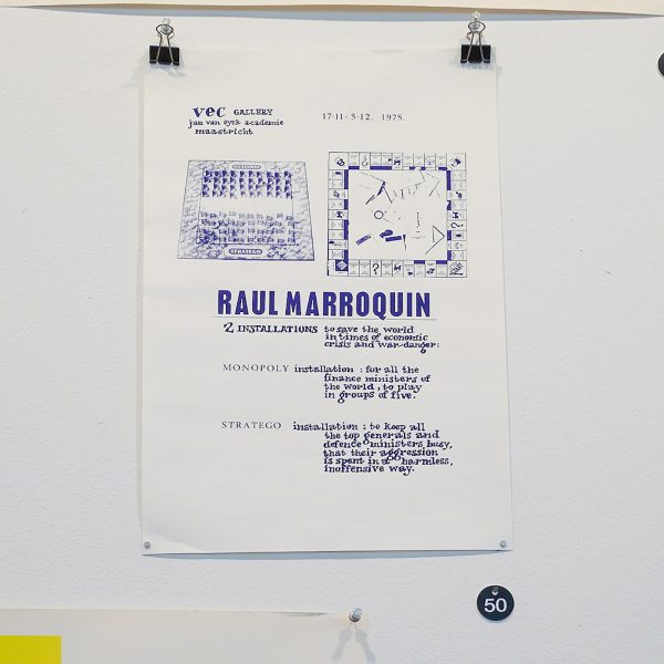 Raul Marroquin & Rod Summers - Tentoonstellig uitnodiging 1975 - Zeefdruk