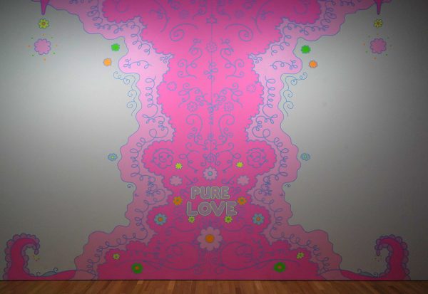 Lily Van der Stokker - Pure Love - Acrylverf op muur