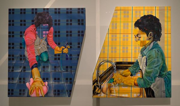 Alida Ymele - Nafissatou La Soubrette & Femme Sans Voix - Acrylverf op doek