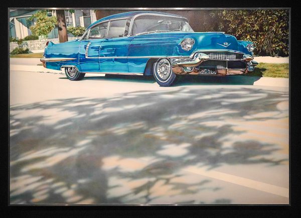 Don Eddy - Blue Caddy - Acrylverf op doek