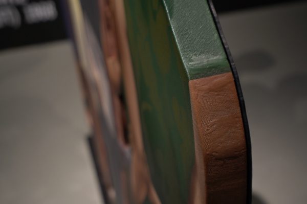 Howard Kanovitz - The People (Left)- Acrylverf op doek op hout en plexiglas op stalen sokkel (detail)