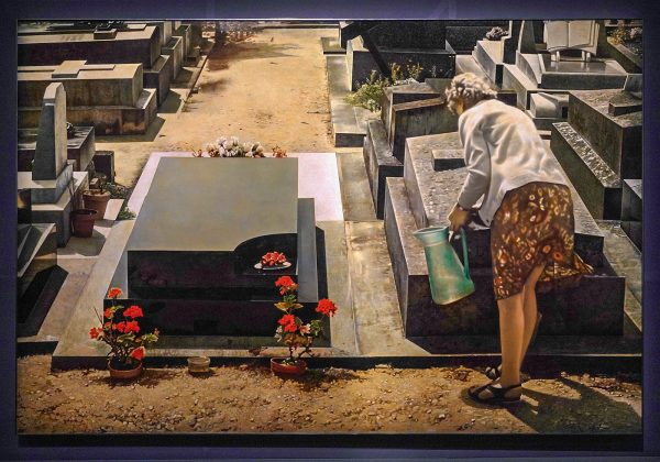 Jean-Olievier Hucleux - Cimetiere No 5 - Olieverf op paneel