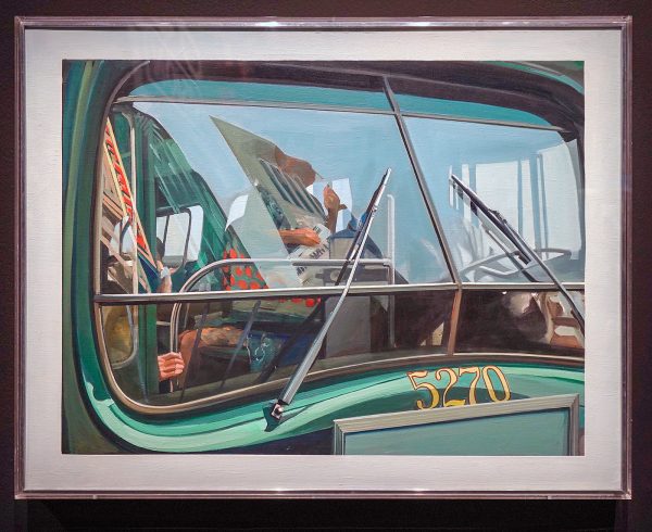 Richard Estes - Bus Window - Acrylverf op doek
