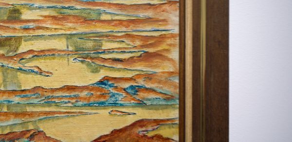 Harald Ernst Schwerdtfeger - Deutsche Soldaten und Packpferde auf Einer Schlammigen Strasse - Olieverf op doek, 1945 (detail)