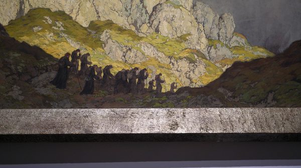 Hugo Hodiener - Der Pilgerzug Aus Tannhauser - Olieverf op doek, 1940 (detail)