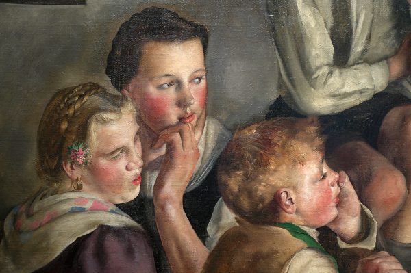 Paul Mathias Padua - Auf Heimatrlaub - Olieverf op doek, 1944 (detail)