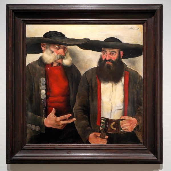 Paul Mathias Padua - Die Zwei - Olieverf op board, 1930