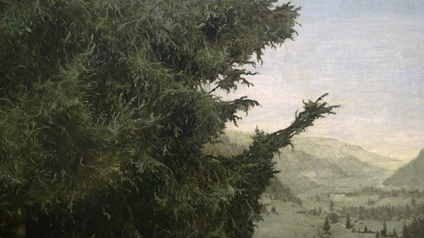 Willy Kriegel - Am Rande des Waldes - Olieverf op paneel, 1944 (detail)