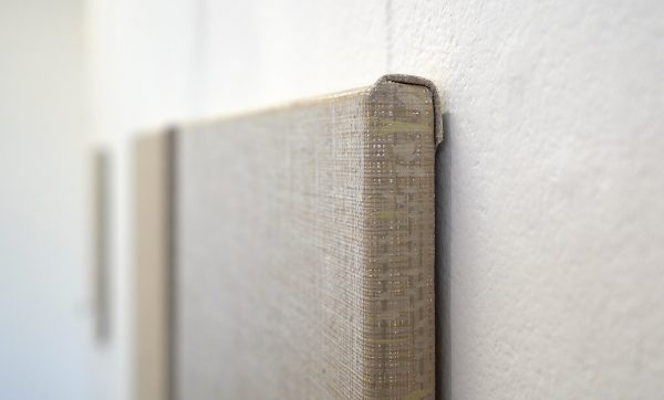 Kirsten Hutsch - Doppelganger nr 1 & 2 - 40x50cm, Linnen (Antwerpen) en acrylverf op linnen (detail)