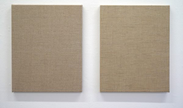 Kirsten Hutsch - Doppelganger nr 1 & 2 - 40x50cm, Linnen (Madrid) en acrylverf op linnen