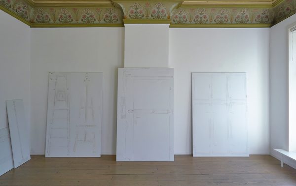 Kirsten Hutsch - Inventory Studio Prenzlauer Berg (Overzicht)- Gesso en UV-vernis op linnen