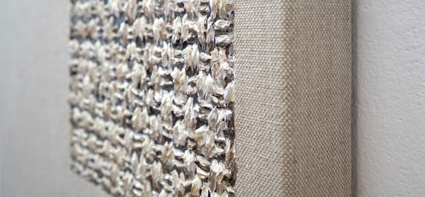 Kirsten Hutsch - When Meditation On Linen nr1- 60x50cm, Acrylverf op linnen (detail)