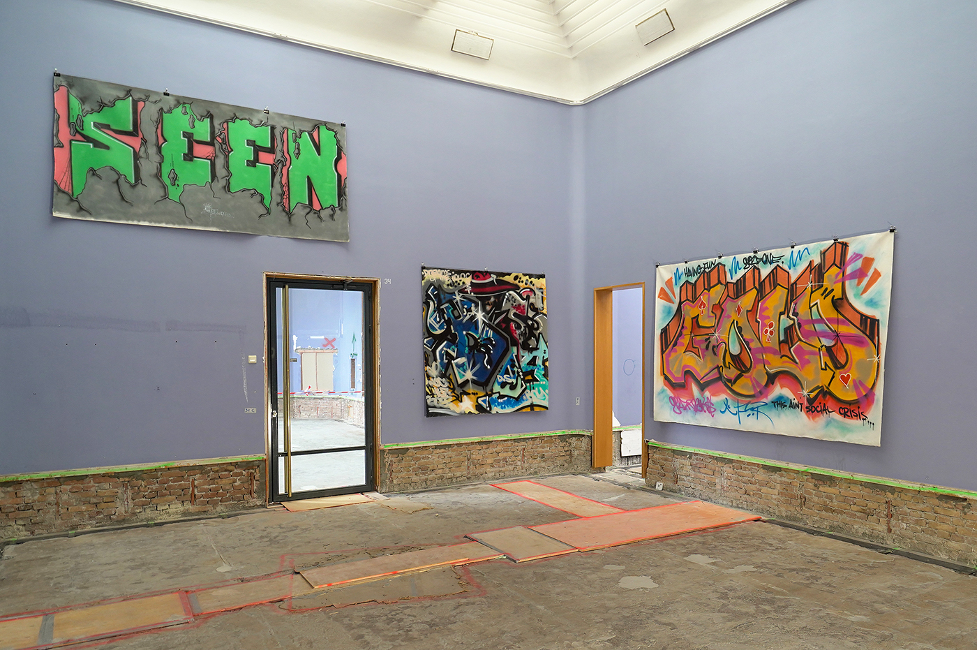 Zephyr - Gold - NOC 167 - Bossboy & Seen - Geen Titel - Spuitverf op doek