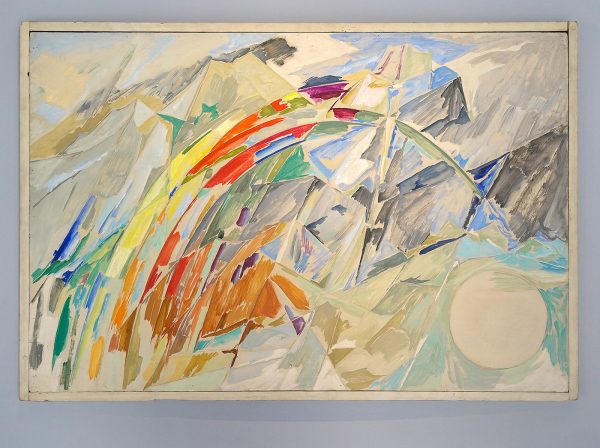 Else Alfelt - De regenboog - Olieverf op paneel, 1952