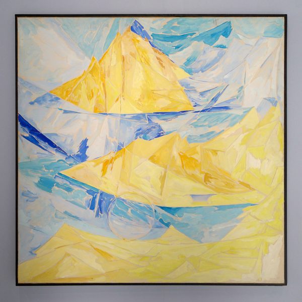 Else Alfelt - Gouden eilanden en blauw water (Griekenland) - Olieverf op paneel, 1945