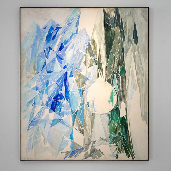 Else Alfelt - Kristallandschap in blauw - Olieverf op paneel, 1952