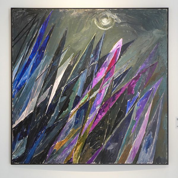 Else Alfelt - Punten die naar de hemel reiken - Olieverf op paneel, 1945 (detail)