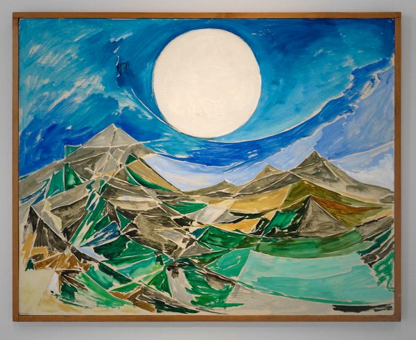 Else Alfelt - Volle maan - Olieverf op paneel, 1956