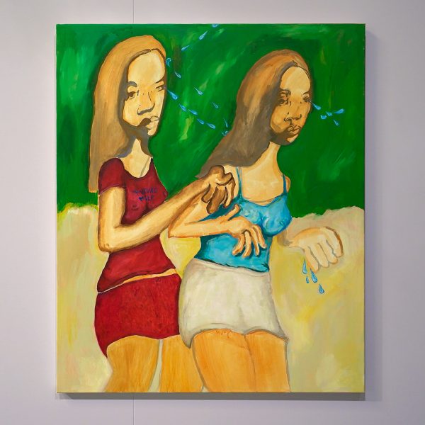 Safae Gounane - Broken Friendships - 120x100cm, Acrylverf en henna