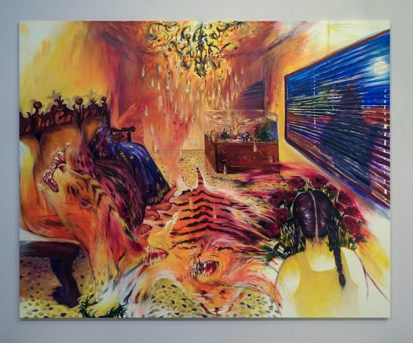 Shivangi Kalra - And Nobody Said Anything - 200x250cm Olieverf op doek