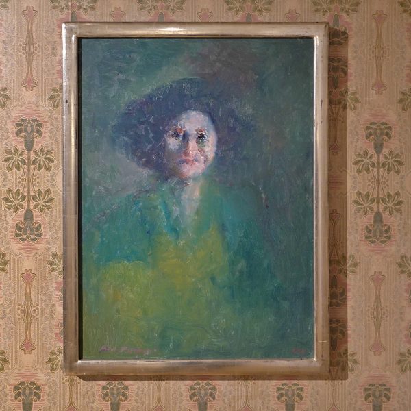 Kees Verwey - Vrouwsportret - Olieverf op doek, 1986