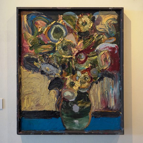 Matijs van de Kerkhof - Zonnebloemen - Mixed media op paneel