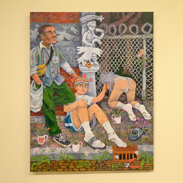 Jesse Fischer - In the act of leaving - passing through - 180x140cm, Gemengde techniek op linnen