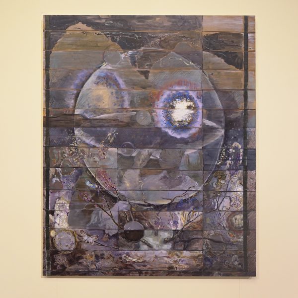 Jochem Mestriner - Songs of Innocence - 170x140cm, Olieverf, acrylverf, oliepastel, oliestick op katoen