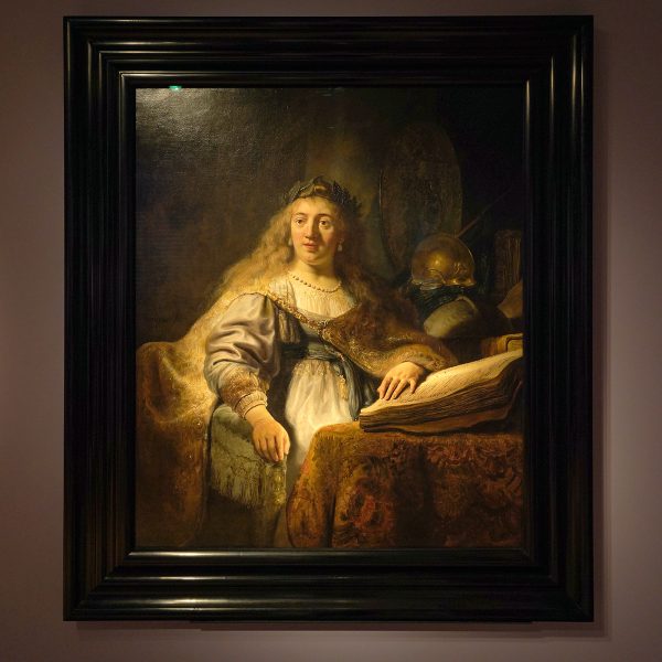 Rembrandt van Rijn - Minerva in haar studeervertrek - Olieverf op doek, circa 1635