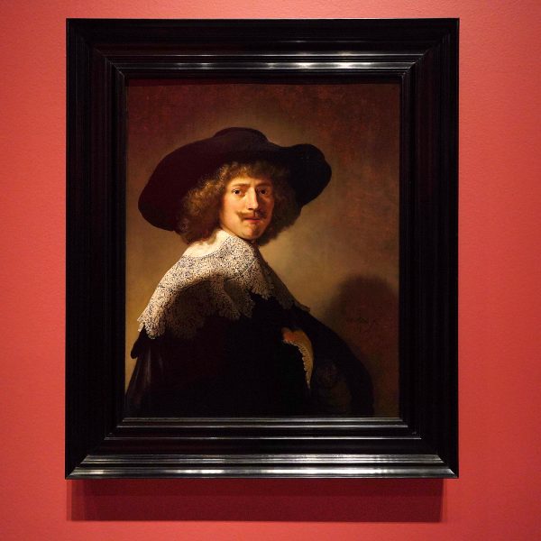 Rembrandt van Rijn en atelier - Portret van Antoine Coopal - Olieverf op Brazilliaans kastanjehout, 1635