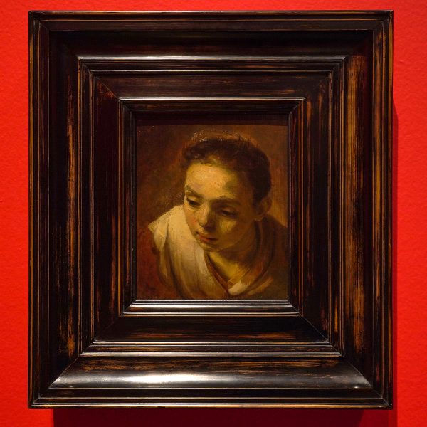 Rembrandt van rijn - Hoofd van een meisje - Olieverf op paneel, circa 1645