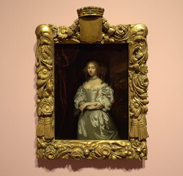 Willem van Mieris - Portret van een elegante vrouw - Olieverf op paneel, 1708