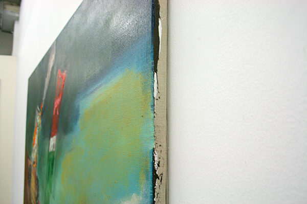 Aaron van Erp - Brandende Geile Zebra - 140x170cm Olieverf op doek (detail)