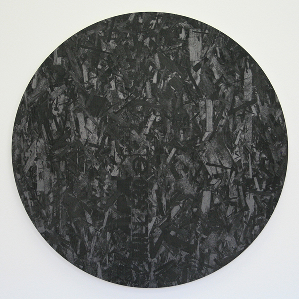 Adam McEwen - Untitled - 102cm Grafiet op aluminium