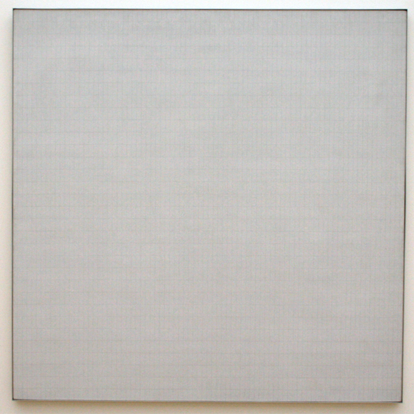 Agnes Martin - Grass - Acrylverf en potlood op doek Agnes Martin - Grass - Acrylverf en potlood op doek