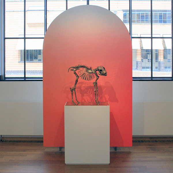 Alex Israel - Flat Untitled - Hout, gips en verf & Sherrie Levine - False God - Gegoten brons