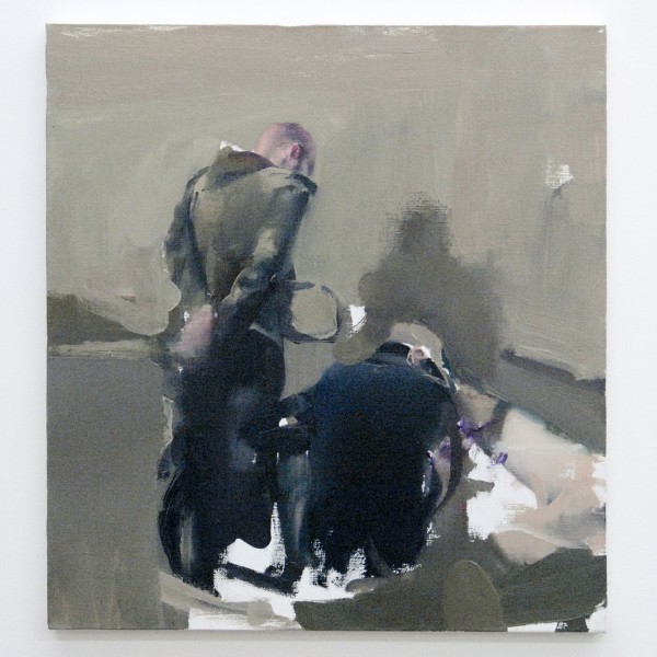 Alin Bozbiciu - Composition - 50x34cm Olieverf op canvas