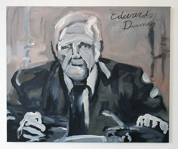 Alle Jong - Edwards Dinner - 75x95cm Acrylverf op canvas Alle Jong - Edwards Dinner - 75x95cm Acrylverf op canvas