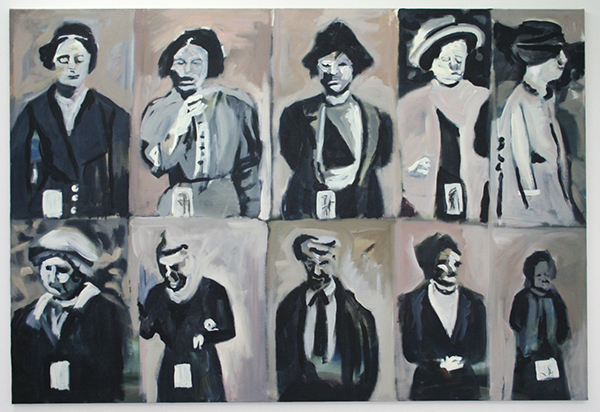 Alle Jong - False Numbers - 150x220cm Acrylverf op canvas Alle Jong - False Numbers - 150x220cm Acrylverf op canvas