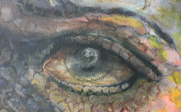 Alle Jong - Self Portrait - 160x200cm Acrylverf op canvas (detail) Alle Jong - Self Portrait - 160x200cm Acrylverf op canvas (detail)