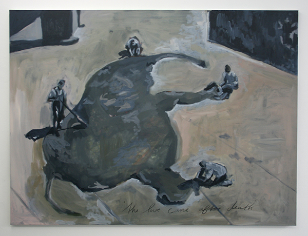 Alle Jong - The Love Came After Death - 150x200cm Acrylverf op canvas Alle Jong - The Love Came After Death - 150x200cm Acrylverf op canvas