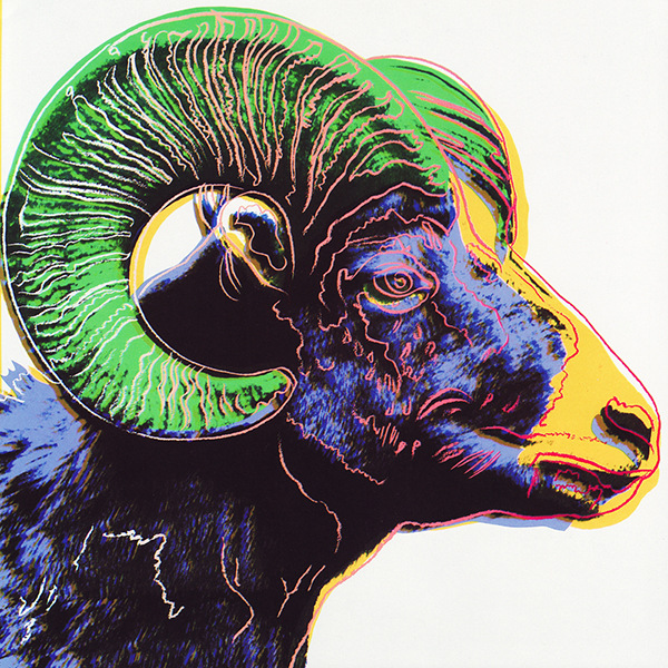 Andy Warhol - Endangered Species (Bighorn Ram) (1983)