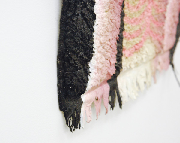 Anne Forest - Albert - 105x51cm Acrylverf op tapijt (detail)